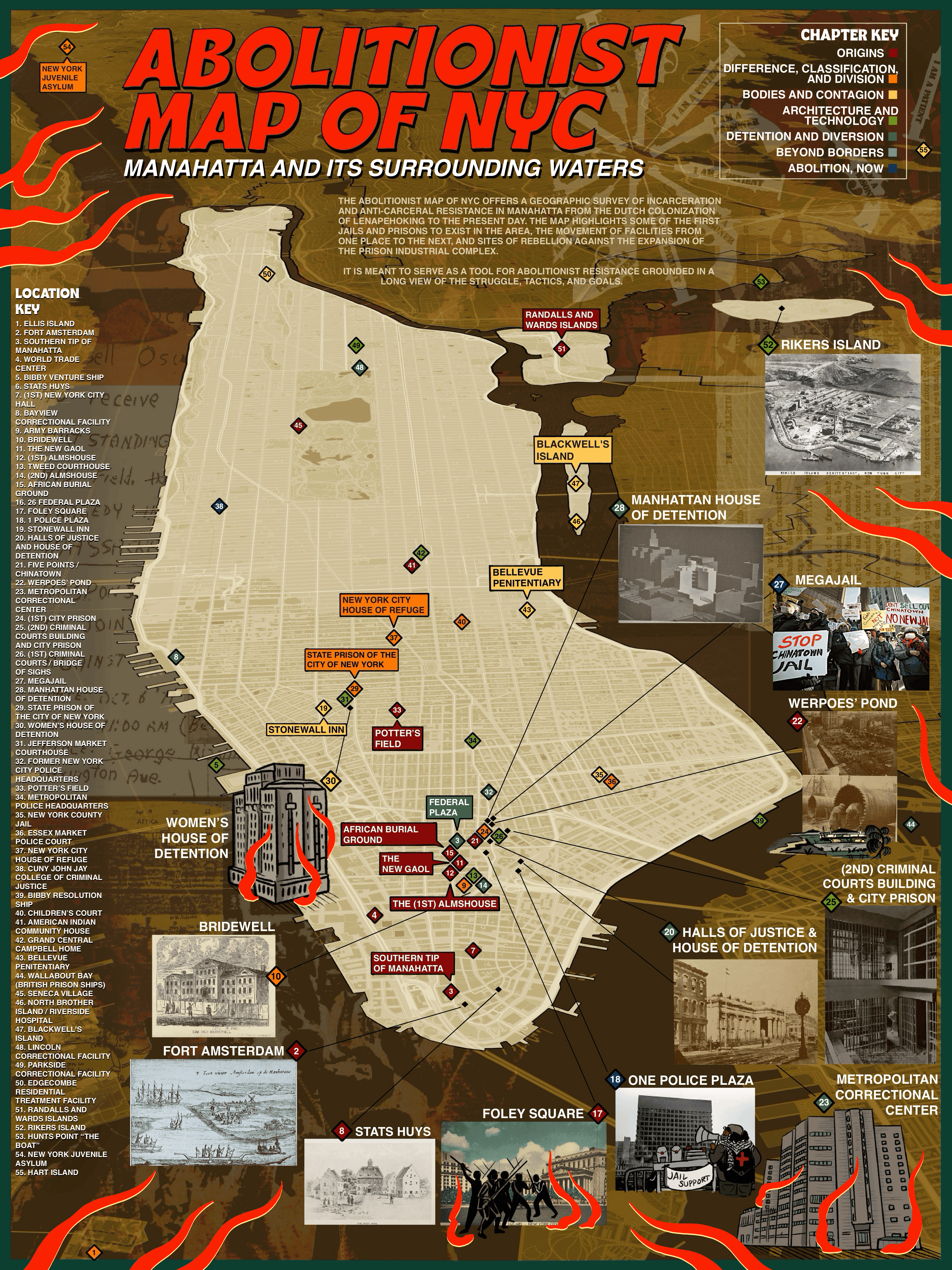 Abolitionist Guide to NYC Map of Manahatta